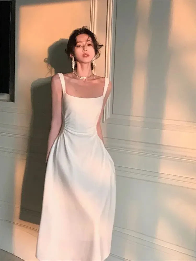 Square Collar Tank Dress